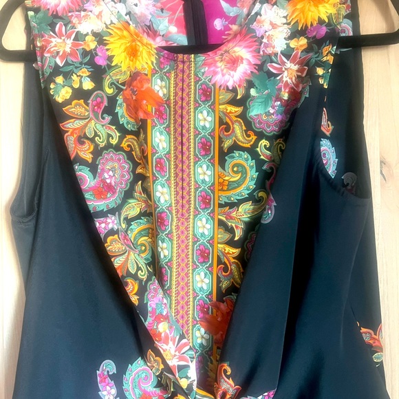 Disigual wrap dress size 12 floral - Picture 4 of 9